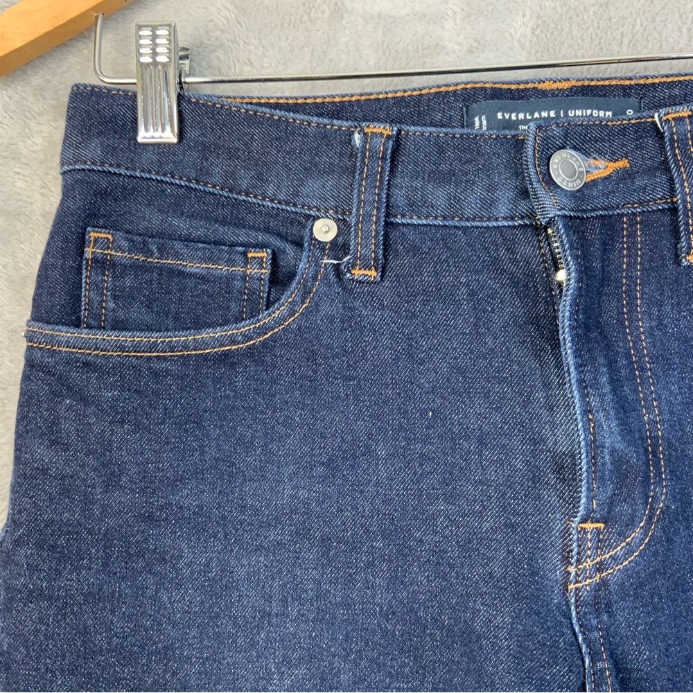 Everlane The Slim 4 - Way Stretch Organic Jeans Uniform Dark Wash Indigo 29 x 30 - Picture 4 of 7